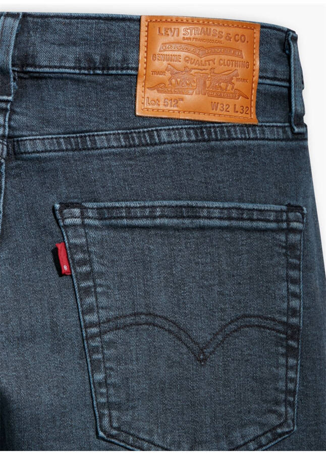 Levi's 512 Qora Erkaklar uchun Slim Fit Jinsi Shimlar - 24