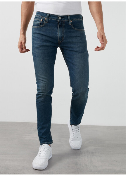 Levi's 512 Slim Taper Kivry Cove Local ko'k rangli erkaklar uchun o'rta bel, tor, toshli denim shim - 24