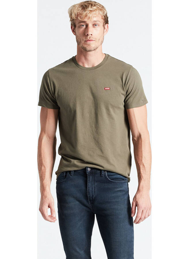 Levis 56605-0110_SS Original Hm Tee Lse Bisiklet Yaka Relaxed Düz Yeşil Erkek T-Shirt - 5