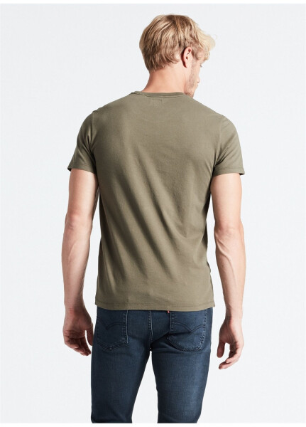 Levis 56605-0110_SS Original Hm Tee Lse Bisiklet Yaka Relaxed Düz Yeşil Erkek T-Shirt - 7