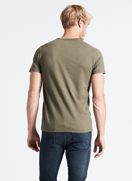 Levis 56605-0110_SS Original Hm Tee Lse Crew Neck Relaxed Plain Green Men's T-Shirt - 2