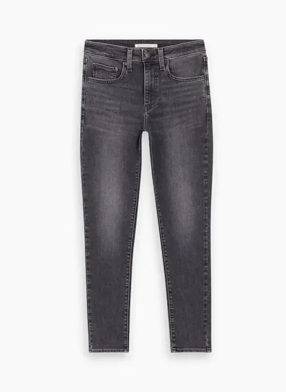 Levis 721 Черные Женские Джинсы с Завышенной Талией HIGH RISE SKINNY RIVER ROCK LSE - 4