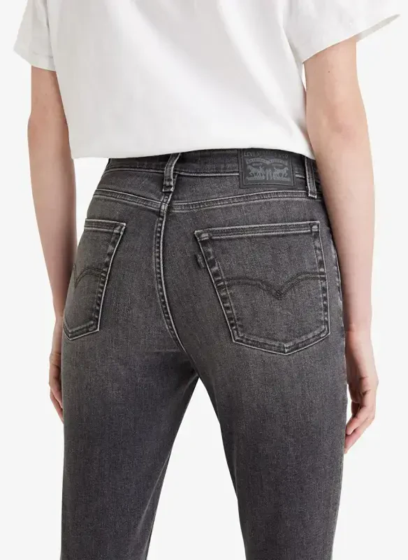 Levis 721 Черные Женские Джинсы с Завышенной Талией HIGH RISE SKINNY RIVER ROCK LSE - 8
