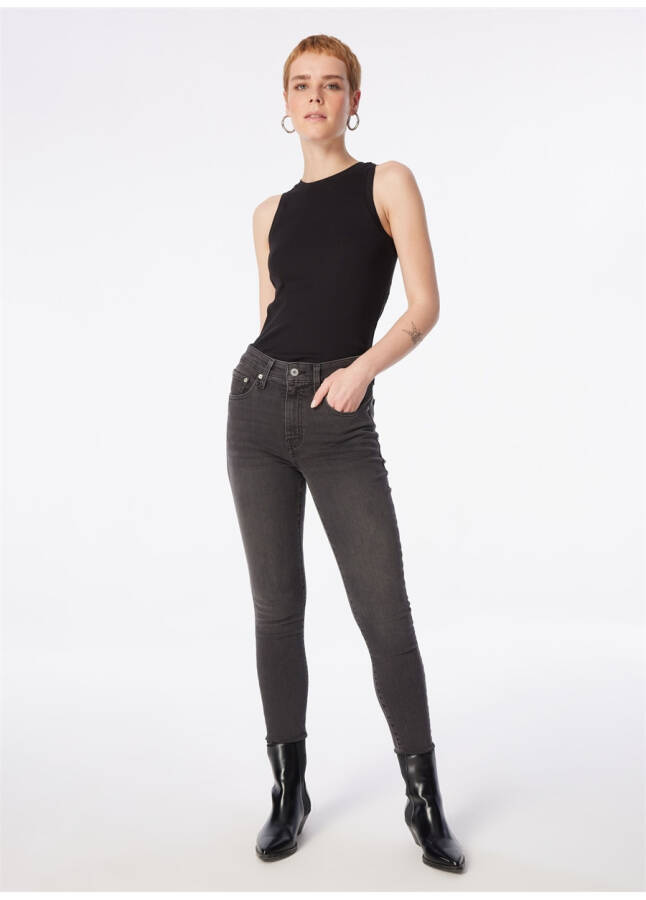 Levi's 721 FLYING INTO THE High Waist Skinny Fit Black Women's Denim Jeans - 14