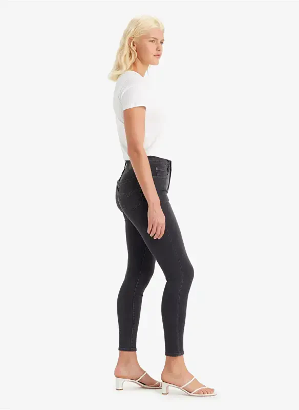 Levis 721 FLYING INTO THE High Waist Skinny Fit Black Women's Denim Pants - 2