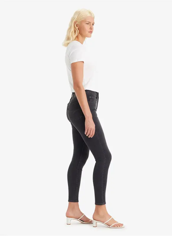 Levis 721 FLYING INTO THE High Waist Skinny Fit Black Women's Denim Pants - 2