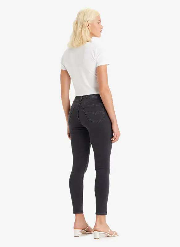 Levis 721 FLYING INTO THE High Waist Skinny Fit Black Women's Denim Pants - 3