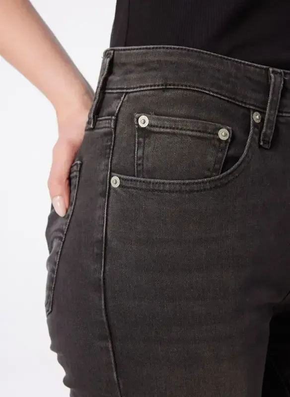 Levis 721 FLYING INTO THE Yuqori Bel Tor Qora Ayollar Jinsiy Shim - 7