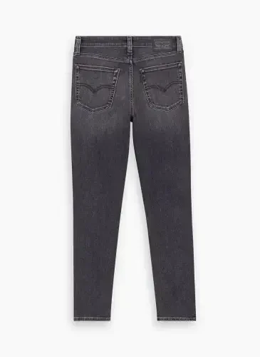 Levis 721 Qora Ayollar baland belli denim jinsi shim HIGH RISE SKINNY RIVER ROCK LSE - 5