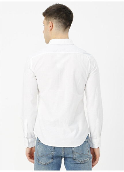 Levis 86625-0002 Ls Battery Shirt Slim Beyaz Erkek Gömlek - 10