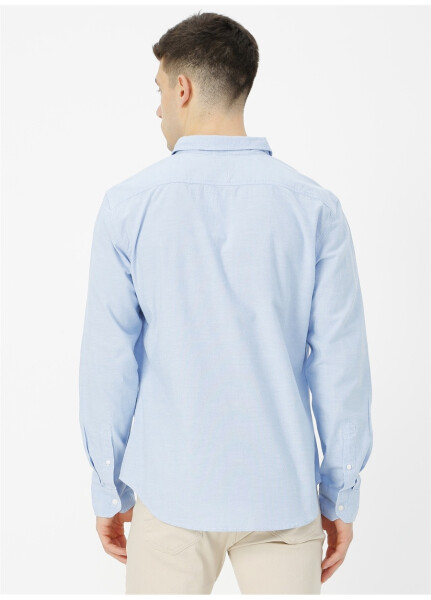 Levi's 86625-0005 Ls Battery Shirt Slim Ko'k Erkaklar Ko'ylagi - 9