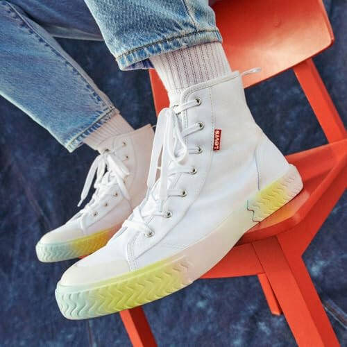 Levi's Ayollar uchun Mdrn Hi DF Moda Yuqori To'pi Sneaker Poyafzal - 7