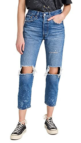 Levi's Ayollar uchun Premium 501 Krop Jinsi - 1