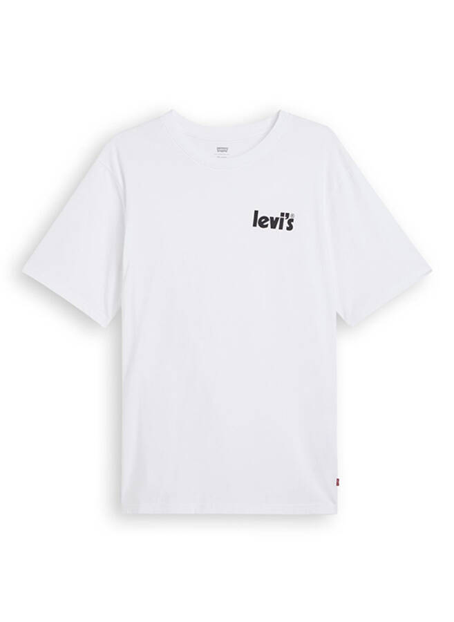 Levis Bisiklet Yaka Baskılı Beyaz Erkek T-Shirt LSE_SS RELAXED FIT TEE CORE POSTER - 3