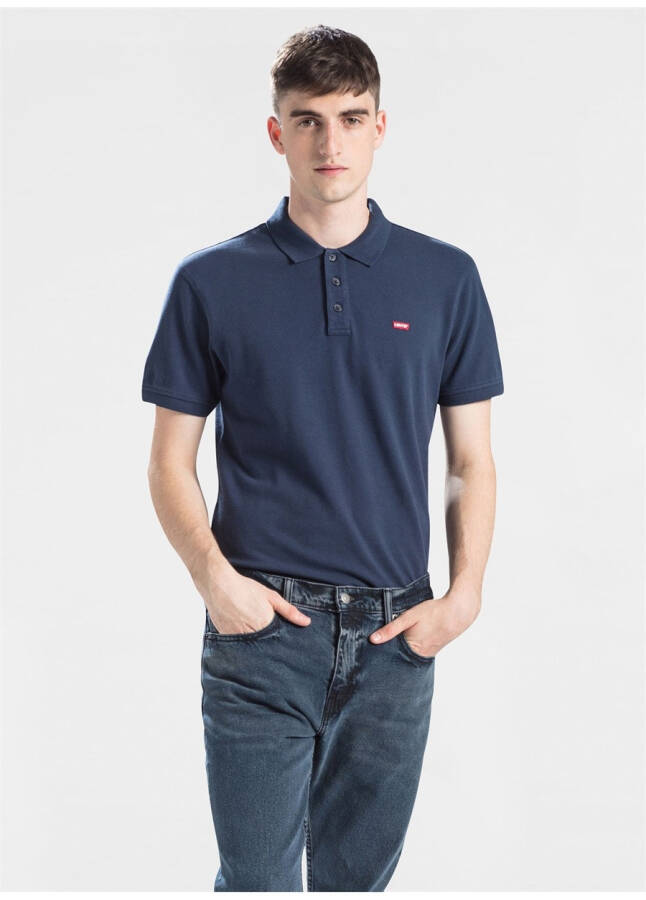 Levis Bisiklet Yaka Lacivert Erkek Polo T-Shirt - 4