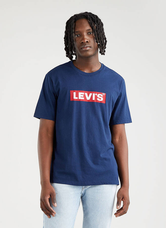 Levis Bisiklet Yaka Mavi Erkek T-Shirt LSE SS RELAXED FIT TEE SSNL BOXTAB2 - 2