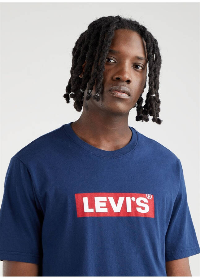 Levis Bisiklet Yaka Mavi Erkek T-Shirt LSE SS RELAXED FIT TEE SSNL BOXTAB2 - 7