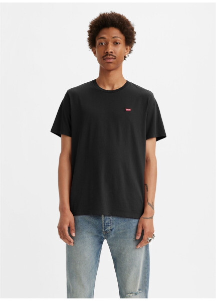 Levis Bisiklet Yaka Siyah Erkek T-Shirt SS CLASSIC HM TEE TR MINERAL BLACK - 6