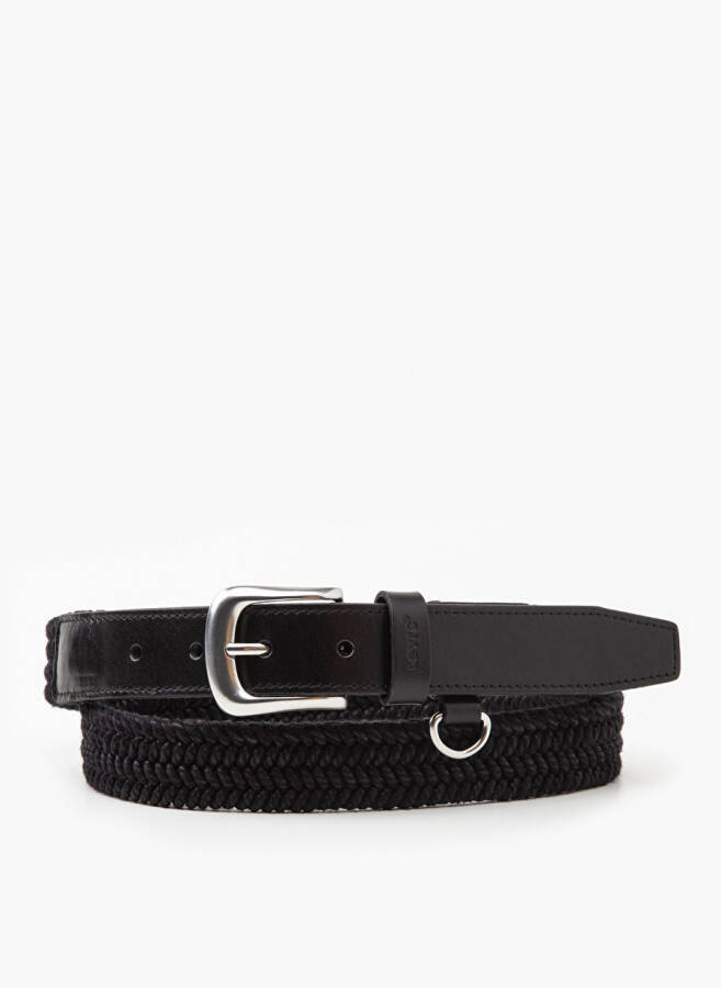 Levi's Black Men's Belt SEASONAL ROPE BELT - 1