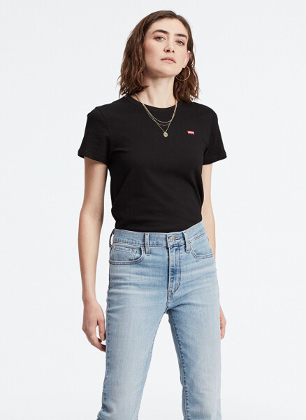 Levis Crew Neck Black Women's T-Shirt A4917-0000 Black T-Shirt - 2