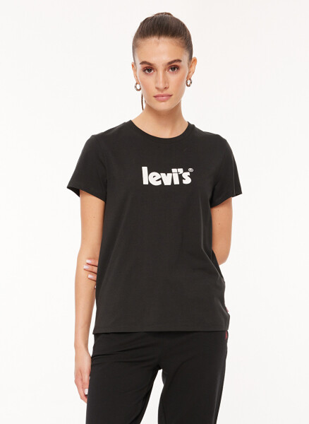 Levi's Crew Neck Printed Black Women's T-Shirt A2086-0103 LSE THE PERFECT TEE LSE - 2