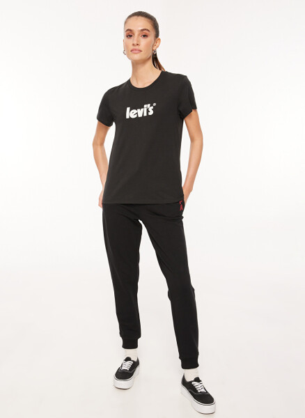 Levi's Crew Neck Printed Black Women's T-Shirt A2086-0103 LSE THE PERFECT TEE LSE - 3