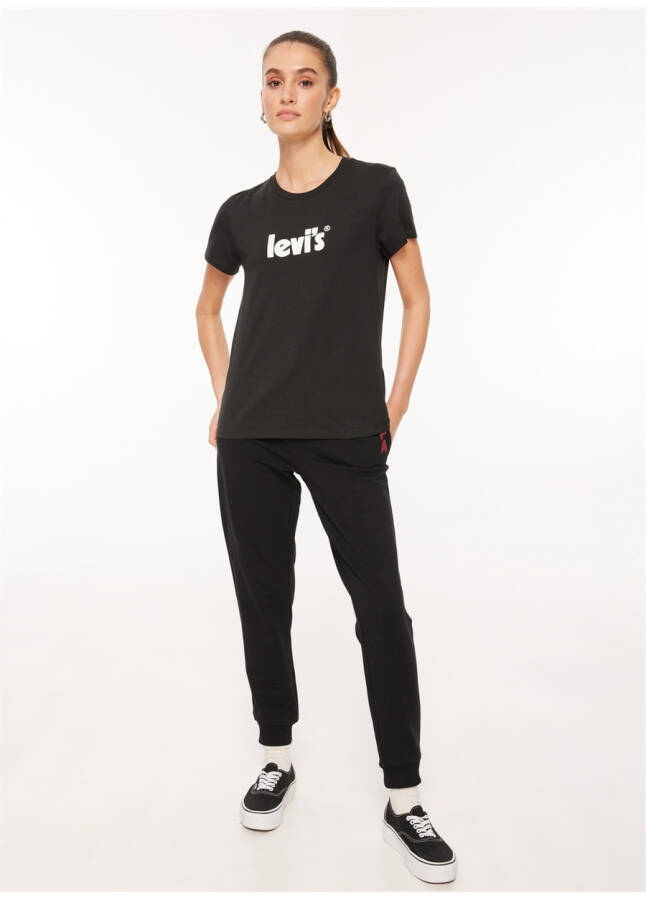 Levi's Crew Neck Printed Black Women's T-Shirt A2086-0103 LSE THE PERFECT TEE LSE - 13