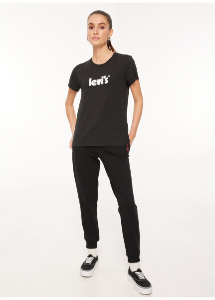 Levi's Crew Neck Printed Black Women's T-Shirt A2086-0103 LSE THE PERFECT TEE LSE - 8