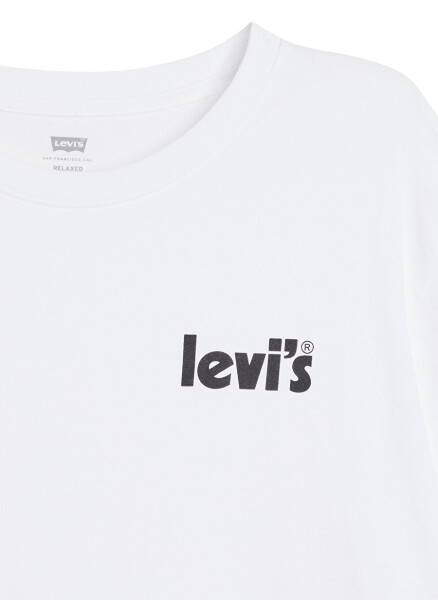 Levis Crew Neck Printed White Men's T-Shirt LSE_SS RELAXED FIT TEE CORE POSTER - 5