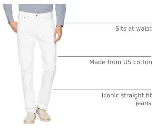 Levi's erkaklar 501 Original Fit jinsi - 4