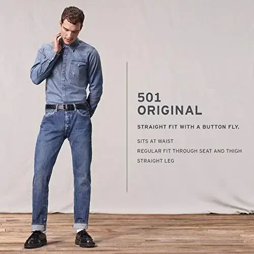 Levi's Erkaklar 501 Original Fit Jinsi - 4