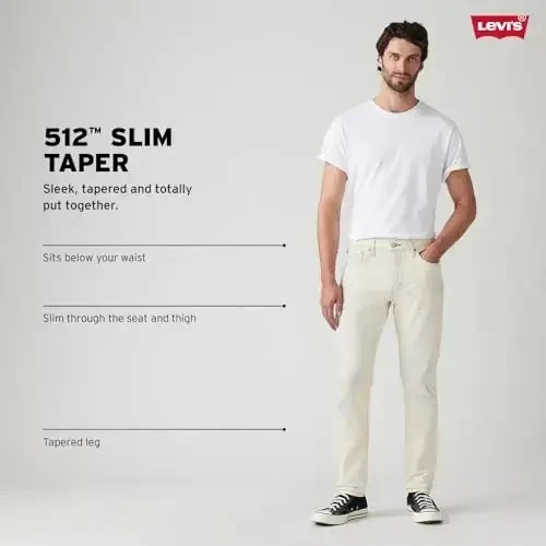 Levi's erkaklar 512 Slim Taper Fit jinsi shimlar - 3