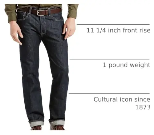 Levi's Erkaklar uchun 501 Original Fit Jinsi (Katta va Bo'yli o'lchamlari ham mavjud) - 4