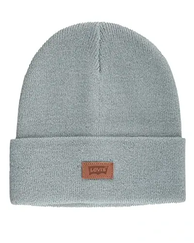 Levi's erkaklar uchun hamma faslga mos Hero Beanie yumshoq trikotaj qishki shlyapa, issiq va qulay kundalik uslub 