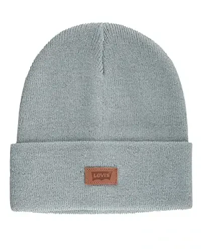 Levi's erkaklar uchun hamma faslga mos Hero Beanie yumshoq trikotaj qishki shlyapa, issiq va qulay kundalik uslub 