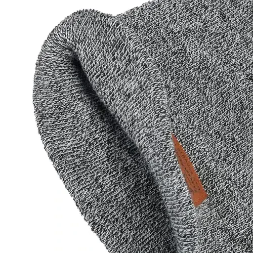 Levi's erkaklar uchun hamma faslga mos qahramon shapkasi Yumshoq to'qilgan manjetli qishki shapka, issiq va qulay kundalik uslub - 5