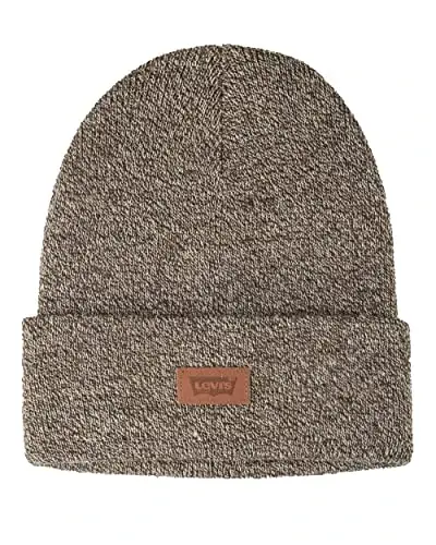 Levi's erkaklar uchun har mavsumga mo'ljallangan Hero Beanie yumshoq trikotaj qishki shapka, issiq va qulay kundalik uslub 