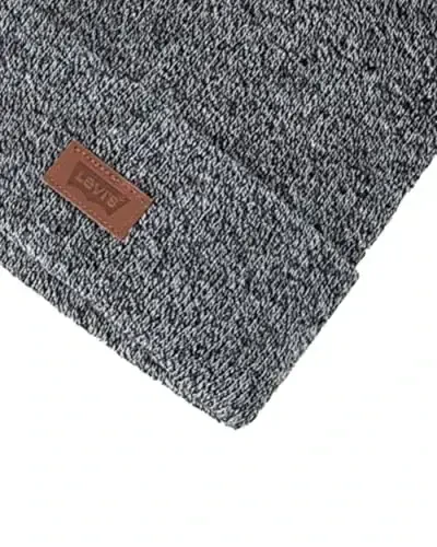 Levi's erkaklar uchun mo'ljallangan hamma mavsum uchun qahramon shapkasi yumshoq trikotaj manjetli qishki shapka, iliq va qulay kundalik uslub - 5