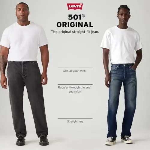 Levi's Men's 501 Original Fit Jeans (Also Available in Big & Tall) - 6