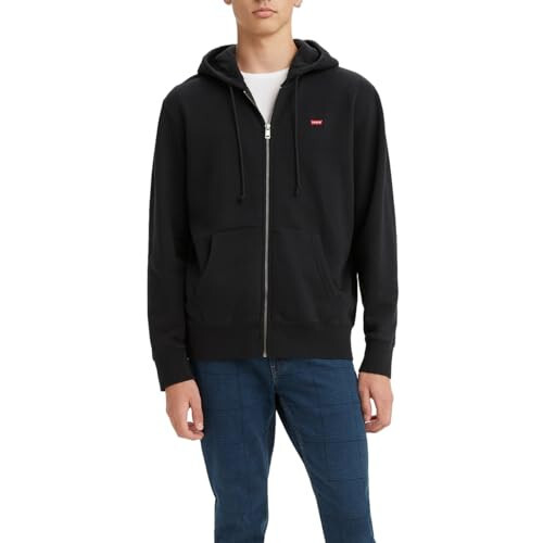 Levi's Erkek Core Fermuarlı Kapüşonlu Sweatshirt (Büyük ve Uzun Bedenler de Mevcut) - 3