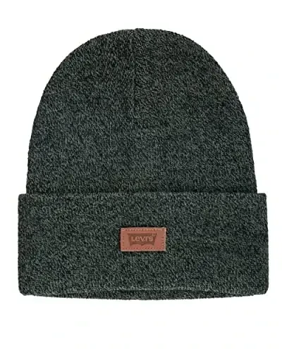 Levi's Mens All-Season Hero Beanie Soft Knit Cuffed Winter Hat, Warm & Comfortable Everyday Style 