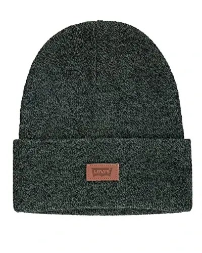 Levi's Mens All-Season Hero Beanie Soft Knit Cuffed Winter Hat, Warm & Comfortable Everyday Style - 1