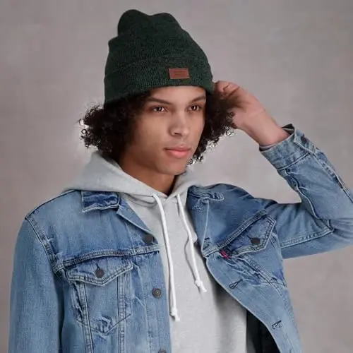 Levi's Mens All-Season Hero Beanie Soft Knit Cuffed Winter Hat, Warm & Comfortable Everyday Style - 7