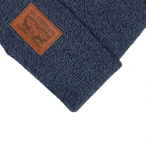 Levi's Mens All-Season Hero Beanie Soft Knit Cuffed Winter Hat, Warm & Comfortable Everyday Style - 4