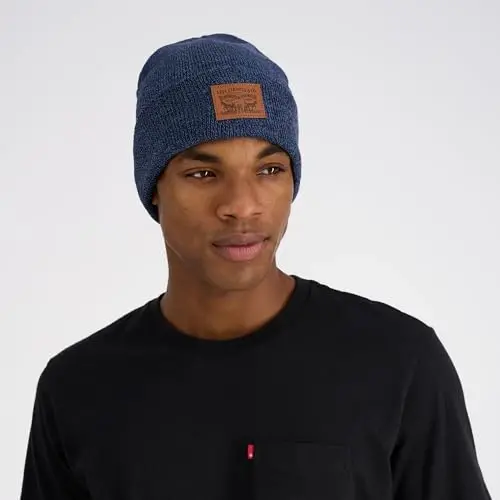 Levi's Mens All-Season Hero Beanie Soft Knit Cuffed Winter Hat, Warm & Comfortable Everyday Style - 6