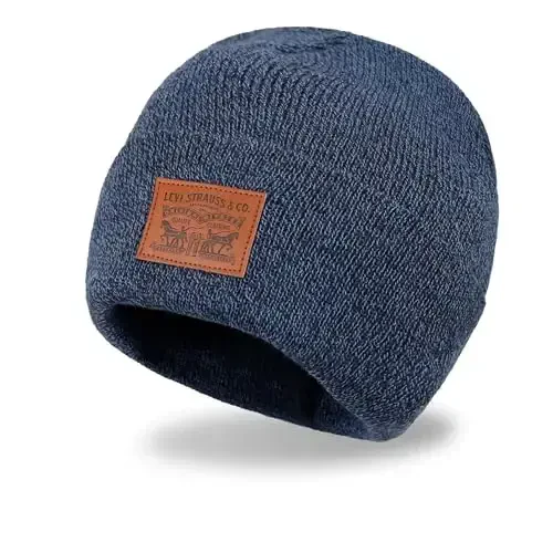 Levi's Men's All-Season Hero Beanie Soft Knit Cuffed Winter Hat, Warm & Comfortable Everyday Style - 2
