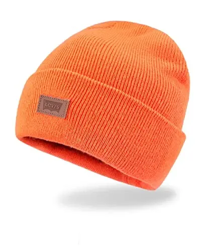 Levi's Mens All-Season Hero Beanie Soft Knit Cuffed Winter Hat, Warm & Comfortable Everyday Style - 2