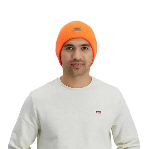 Levi's Mens All-Season Hero Beanie Soft Knit Cuffed Winter Hat, Warm & Comfortable Everyday Style - 6