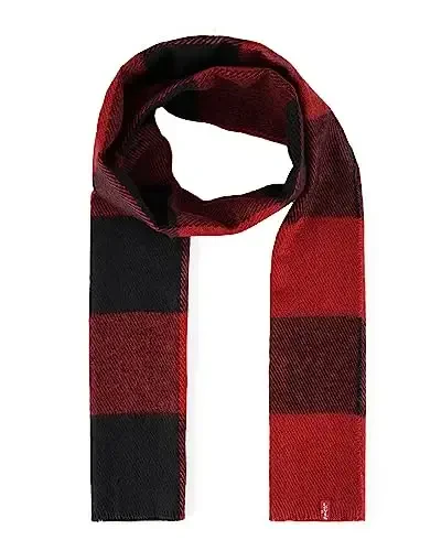 Levi's Men's Classic Winter Warm Knit Beanie Hat and Scarf Set - 3