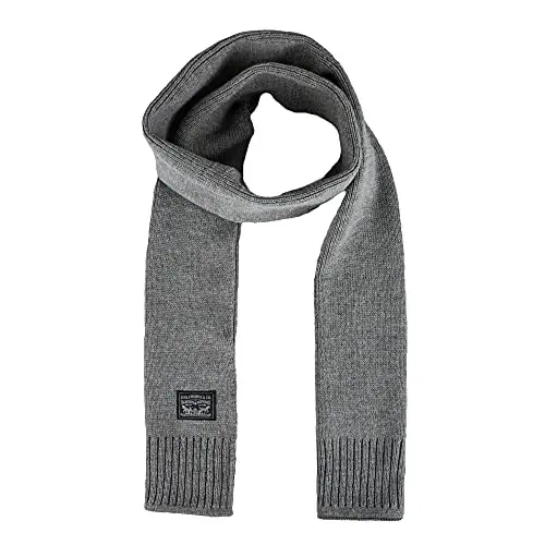 Levi's Men's Classic Winter Warm Knit Beanie Hat and Scarf Set - 3